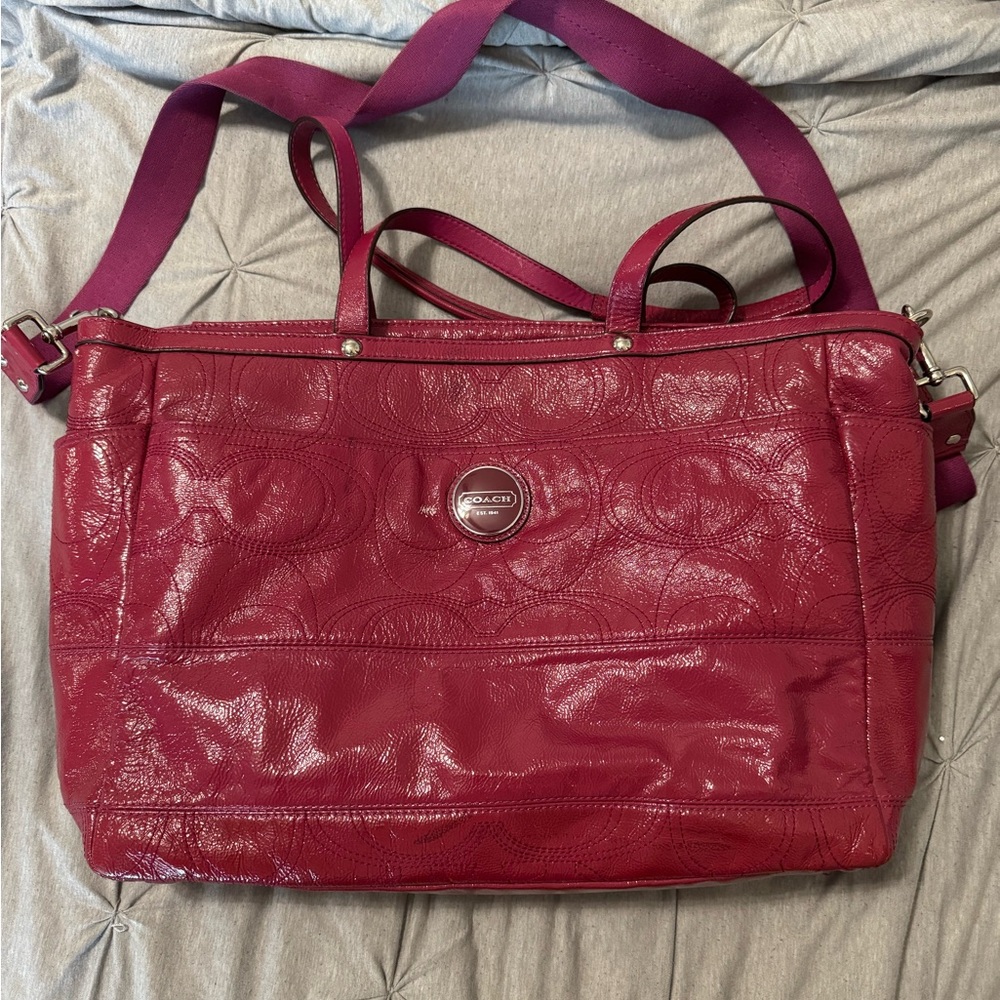 Coach Pink Leather Women's Bag